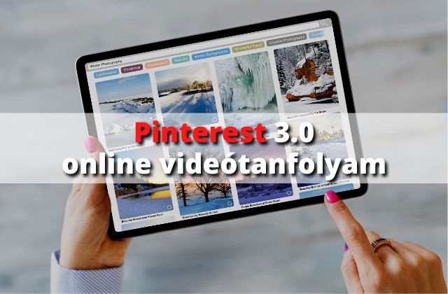 Pinterest online videótanfolyam 2